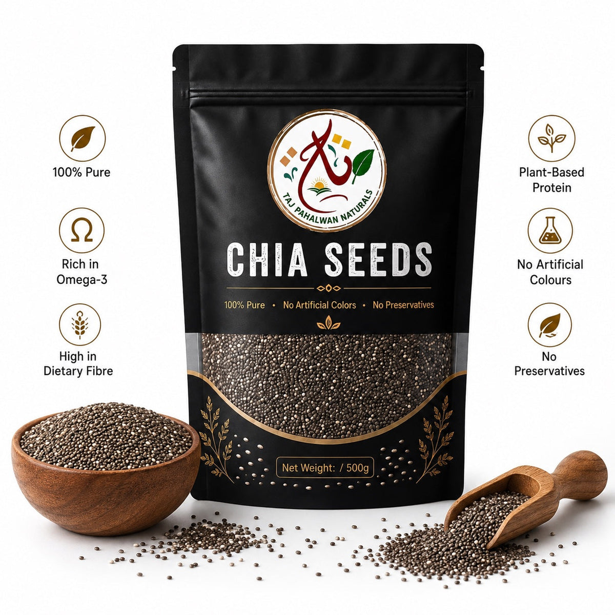 Taj Pahalwan Chia Seeds Premium Quality