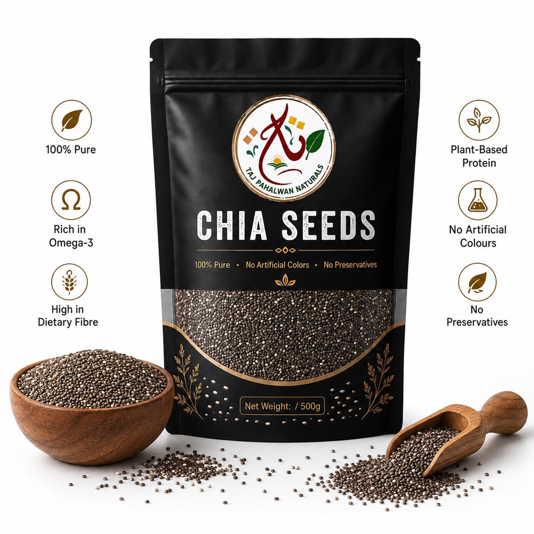 Taj Pahalwan Chia Seeds Premium Quality